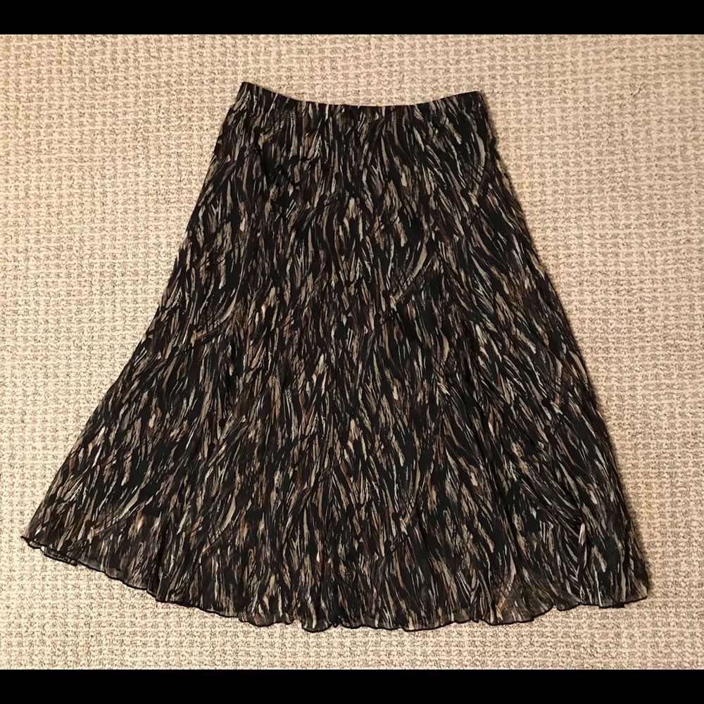Coldwater Creek swirl of color skirt